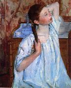 Mary Cassatt Girl Arranging her Hair Sweden oil painting artist